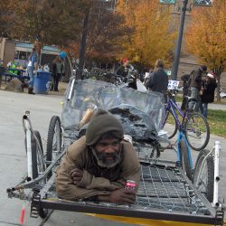 An image of James on Bike Carrier
